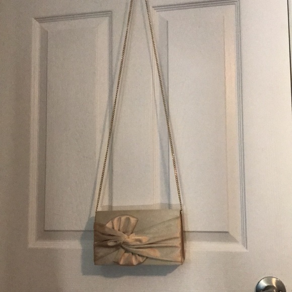 Pleated Satin Flapover Clutch - Picture 2 of 4